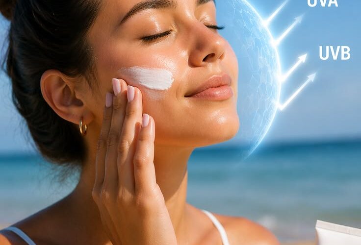 woman applying best sunscreen for oily skin